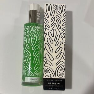 Naked & Thriving Refresh Gentle Enzyme Cleanser - Black and Cream